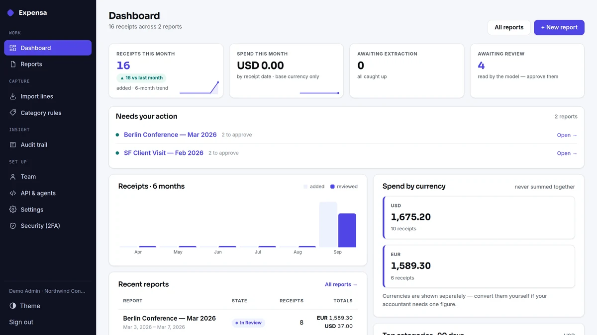 Expensa screenshot 1 of 4