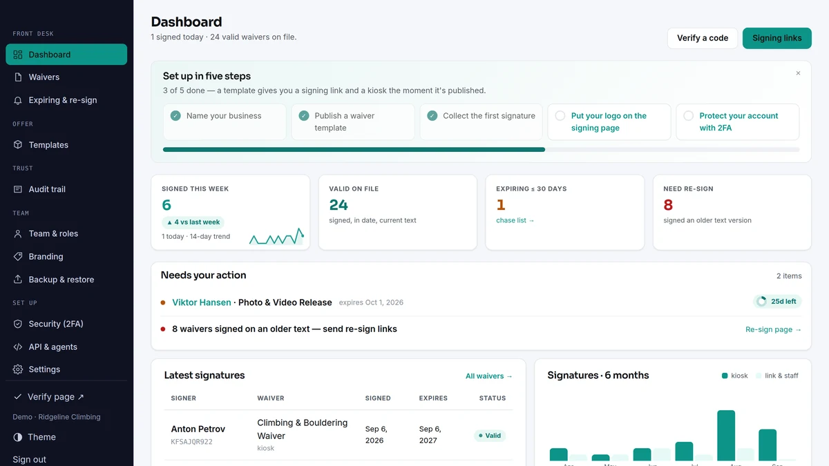 Waiverly screenshot 1 of 5